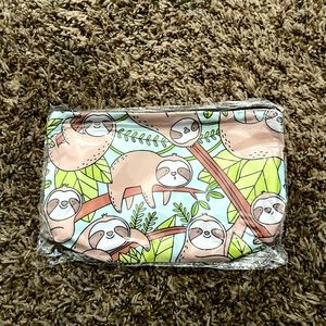 Large Sloth Cosmetic Bag